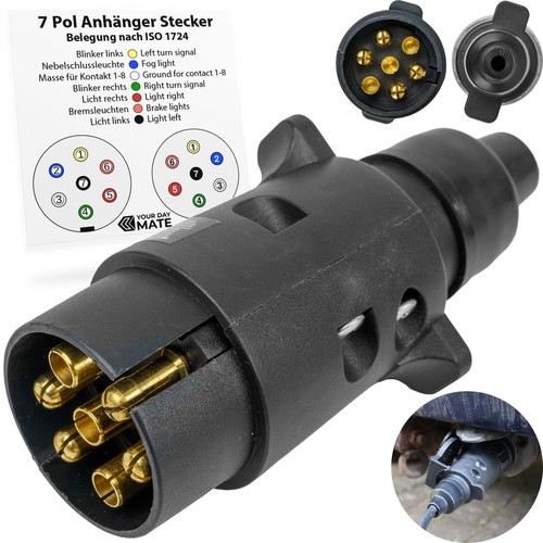Poliger anhänger stecker 7 - poliger,