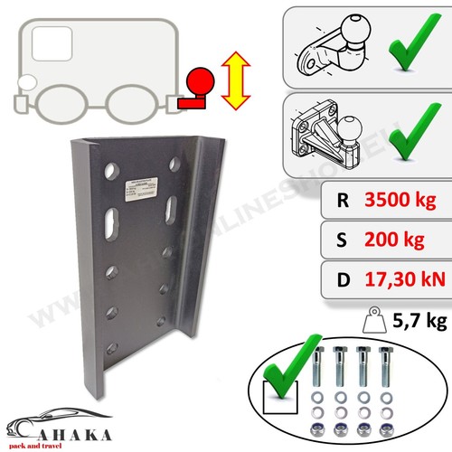 Universelle ahk adapterplatte - universelle,